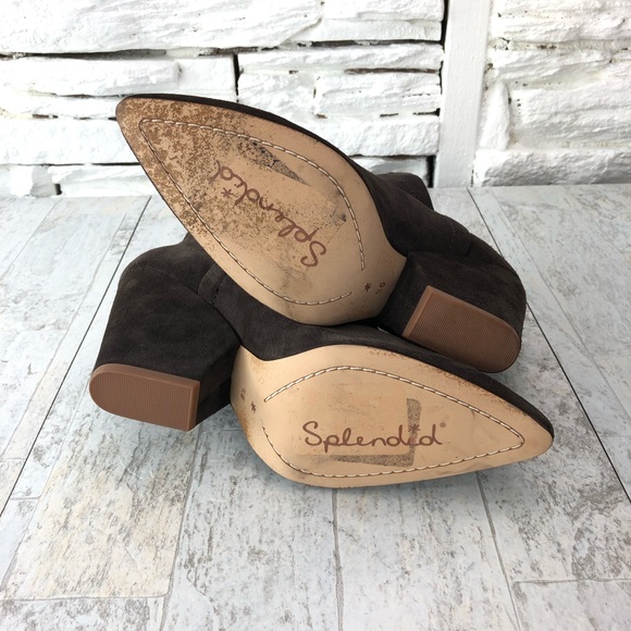 Splendid Cheryl Split Shaft Bootie Suede Size 9.5 - Picture 8 of 8